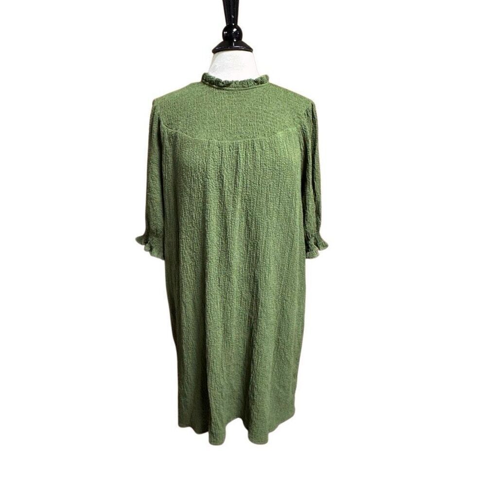 Harper 241 Womens Olive crêpe Short Sleeve Dress Size XL NEW